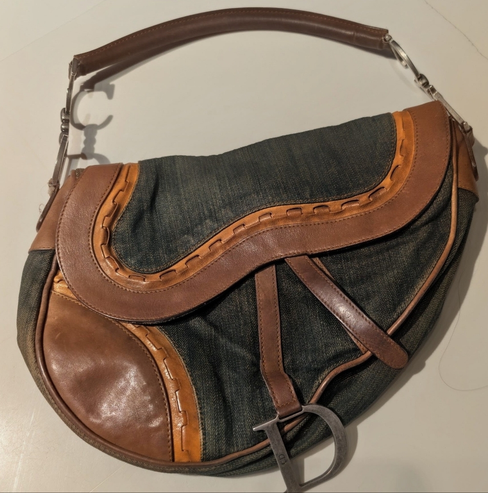 Christian Dior Calfskin Saddle Bag - Picture 3 of 11